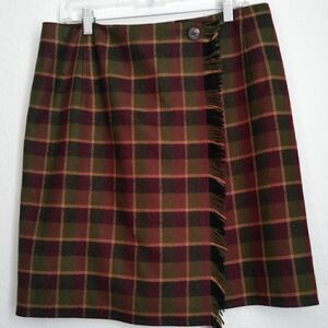 Charter Club 100% wool wrap skirt